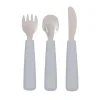 We Might Be Tiny Set 3 Cubiertos Feedie Gris^ Cubiertos Infantiles