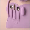 We Might Be Tiny Set 3 Cubiertos Feedie Lilac^ Cubiertos Infantiles