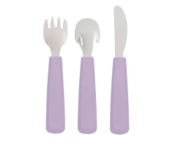 We Might Be Tiny Set 3 Cubiertos Feedie Lilac^ Cubiertos Infantiles
