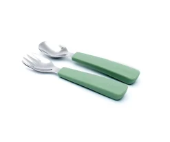 We Might Be Tiny Set 2 Cubiertos Feedie Sage^ Cubiertos Infantiles