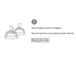 Mepal Set 2 Tetinas Para Biberón Mio Flujo Rápido^ Tetinas