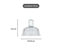 Mepal Set 2 Tetinas Para Biberón Mio Flujo Medio^ Tetinas