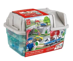 Niños Hape Set Construcción Tren Urbano