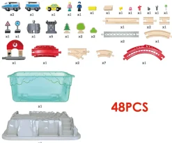 Niños Hape Set Construcción Tren Urbano