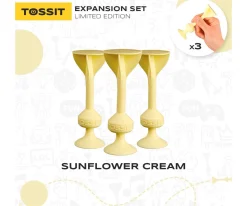 Niños TOSSIT Set de 3 Dardos de Silicona con Ventosa Sunflower Cream