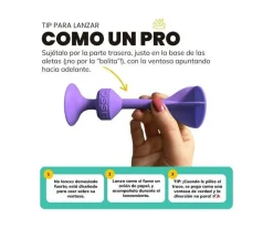 Niños TOSSIT Set de 3 Dardos de Silicona con Ventosa Sunflower Cream