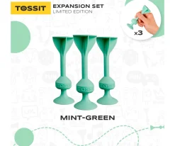 Niños TOSSIT Set de 3 Dardos de Silicona con Ventosa Mint Green