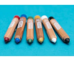 Namaki Set De 6 Lápices Maquillaje Facial Colores Rainbow^Niños Pintura De Uñas, Brillos Y Tattoos