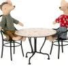 Maileg Set de Comedor con 2 Sillas^Niños Casa De Muñecas De Madera