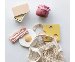 Niños Sebra Set de Comestibles de Madera Desayuno