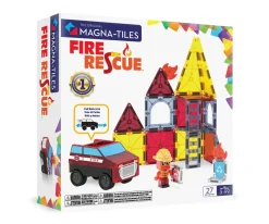Niños Magna-Tiles Set de Construcción Fire Rescue 27 piezas