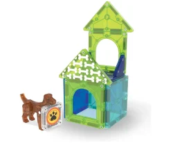 Niños Magna-Tiles Set de Construcción Dog House 13 piezas