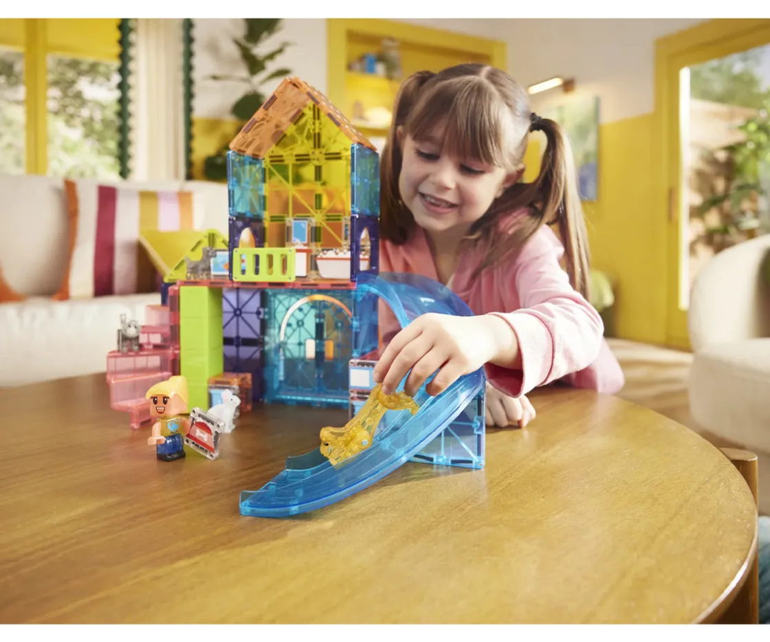 Niños Magna-Tiles Set de Construcción Pet Playhouse 50 piezas