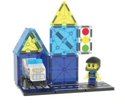 Niños Magna-Tiles Set de Construcción Police Patrol 20 piezas