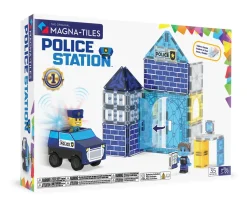 Niños Magna-Tiles Set de Constucción Police Station 35 piezas