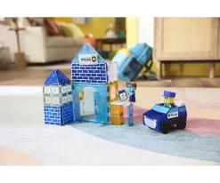 Niños Magna-Tiles Set de Constucción Police Station 35 piezas