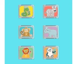 Niños Glo Pals Set de Cubos Sensoriales Lumoinosos Party Zoo