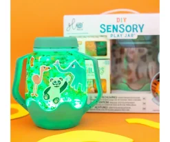 Niños Glo Pals Set de Jarra y Rellenos Sensoriales Zoo