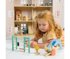 Tender Leaf Set de Juegos en el Parque Casa de Muñecas^Niños Casa De Muñecas De Madera