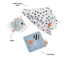 Niños Done by Deer Set de Juguetes Sensoriales Birdee Azul