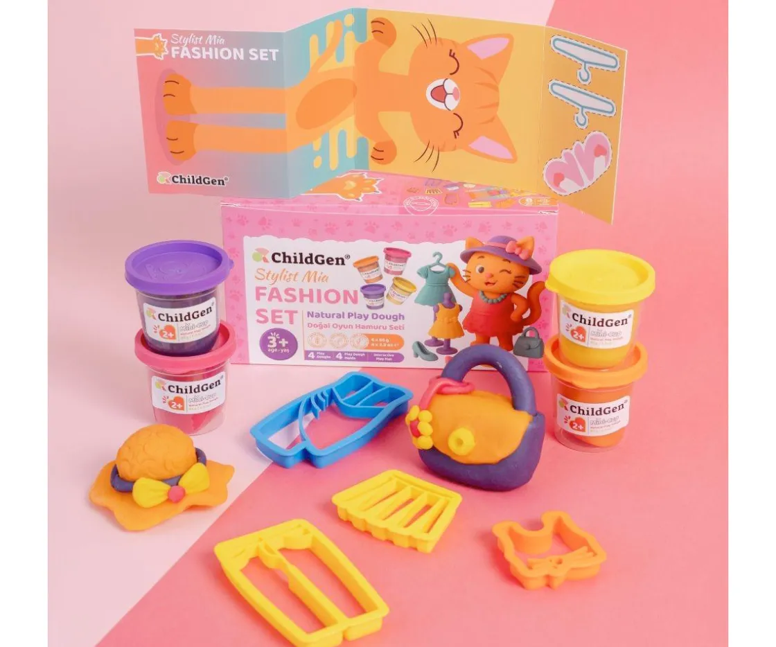 Niños ChildGen Set de Plastilina Natural Estlista Mia