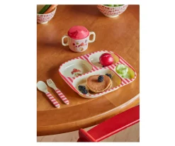 Rice Set de Vajilla Infantil 4 Piezas Forest Pink