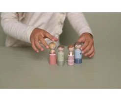 Niños Little Dutch Set Familia Rosa Casa Muñecas
