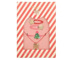 Niños Rockahula Set Joyas y Clips Christmas