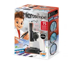 Niños Buki Set Microscopio con 15 Experimentos