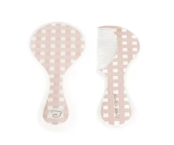 Pasito a Pasito Set Peine y Cepillo Bebe Cuadro Rosa^Niños Aseo Bebé Y Niños