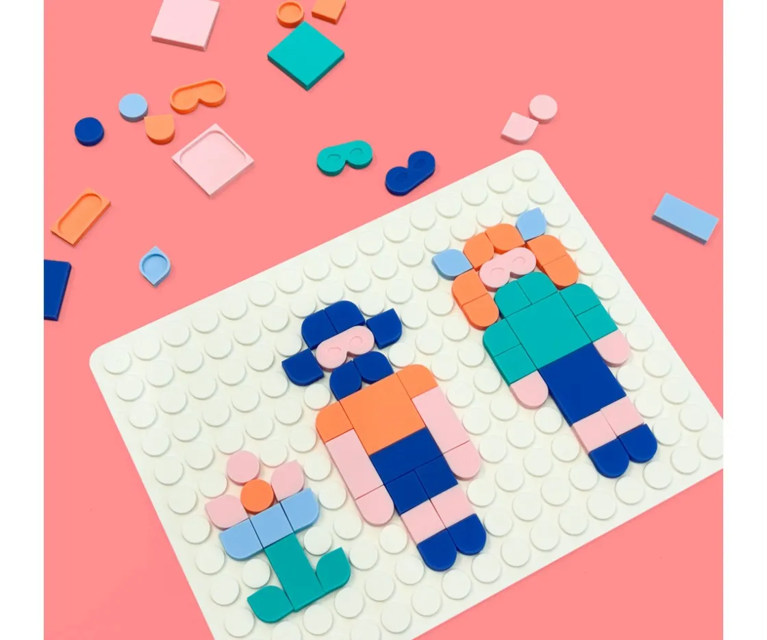 Niños SUPER PETIT SILIPOP Mosaico POP-ON White