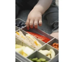 Melii Snackle Box Grey^ Fiambreras Infantiles