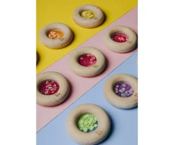 Niños Petit Boum Sonajero Donut Sensorial Fresas