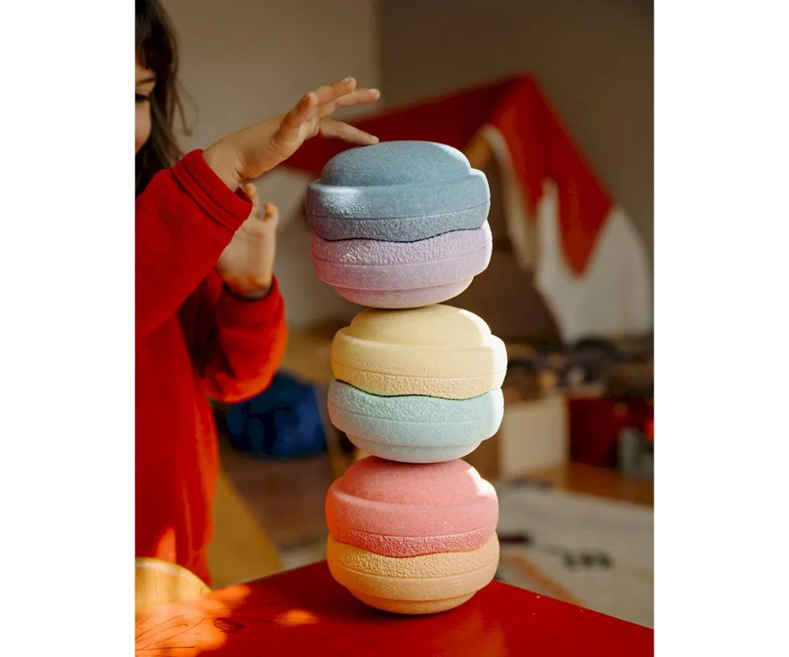 Niños Stapelstein Original Mini Rainbow Pastel