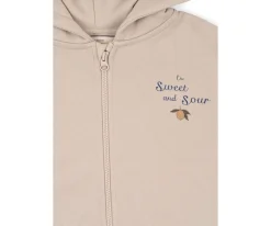 Konges Slojd Sudadera con Capucha y Cremallera Lou French Oak^ Ropa Infantil