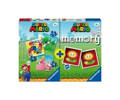Niños Ravensburger Super Mario Juego de Memoria + 3 Puzzles
