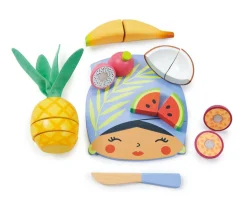 Niños Tender Leaf Tabla de Cortar Frutas Tropicales