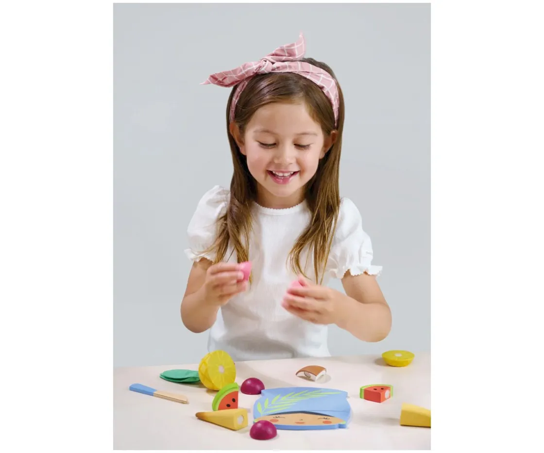 Niños Tender Leaf Tabla de Cortar Frutas Tropicales