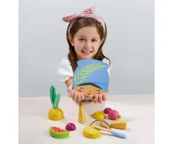 Niños Tender Leaf Tabla de Cortar Frutas Tropicales