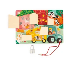 Niños Janod Tablero de Cerraduras La Granja