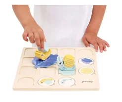 Niños Janod Tablero de Doble Entrada