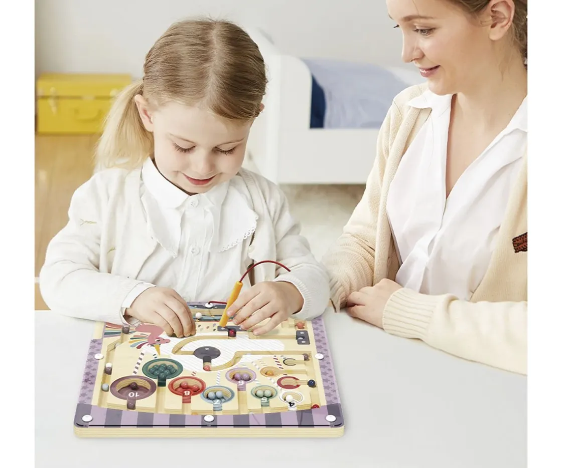 Niños Topbright Tablero Magnético Laberinto Fantasía Unicornio