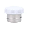 Tutete Tapón con Base Metal para Botella Acero Blanco