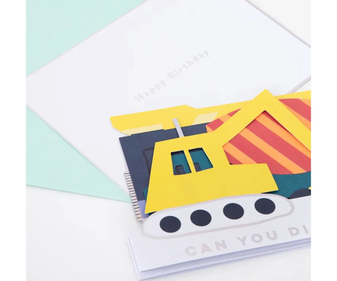 Meri Meri Tarjeta de Cumpleaños Construction^Niños Manualidades Para Niños