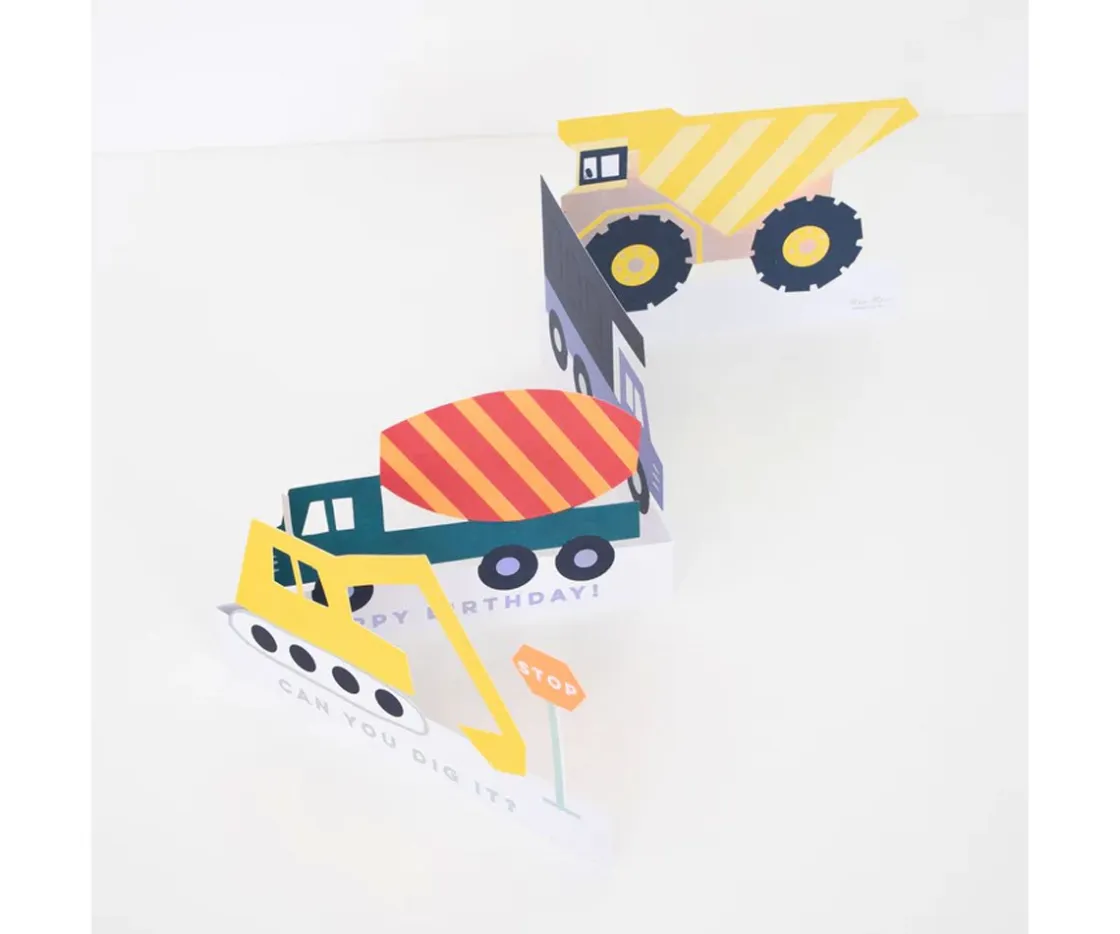 Meri Meri Tarjeta de Cumpleaños Construction^Niños Manualidades Para Niños