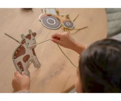 Niños Little Dutch Tarjetas Para Enlazar Cordones Little Farm