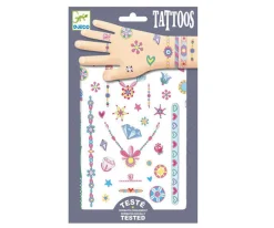 Djeco Tatuajes Joyas^Niños Pintura De Uñas, Brillos Y Tattoos