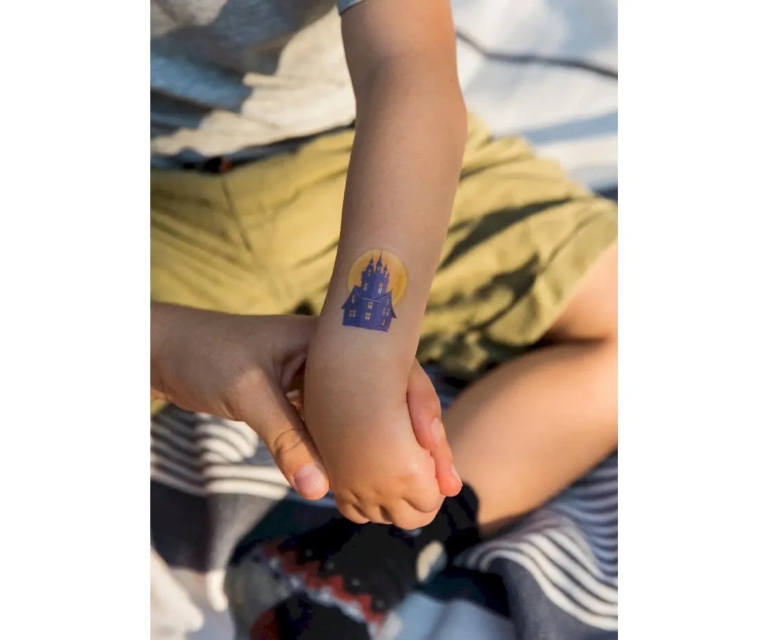 Namaki Tatuajes Halloween Mundo del Terror^Niños Pintura De Uñas, Brillos Y Tattoos