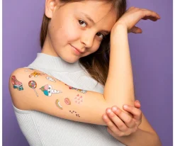 Omy Tatuajes Unicornio Lily Neón^Niños Pintura De Uñas, Brillos Y Tattoos