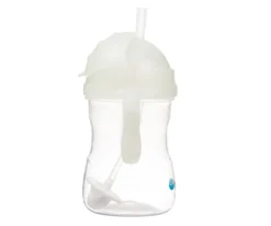 b.box Taza Con Pajita Flexible Brilla en la Oscuridad^ Vasos Antiderrame